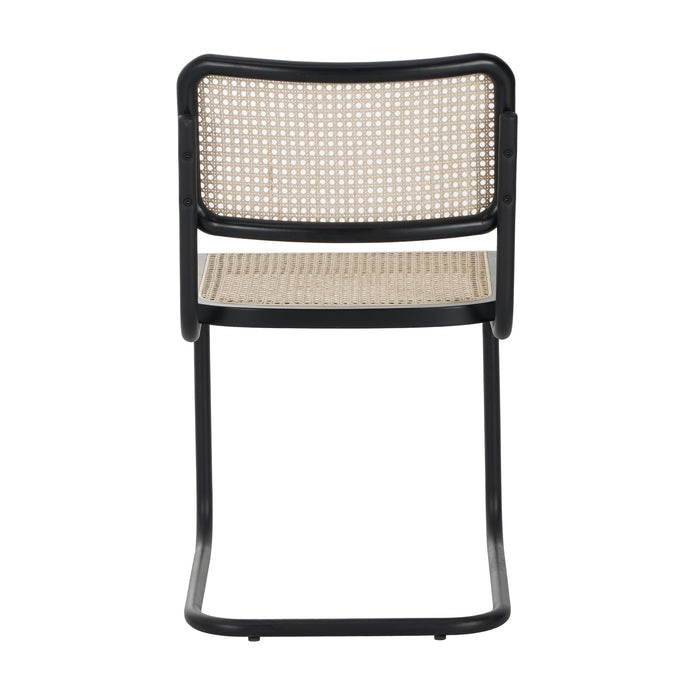 by fonQ Vento Eetkamerstoel - Zwart / Mat Zwart