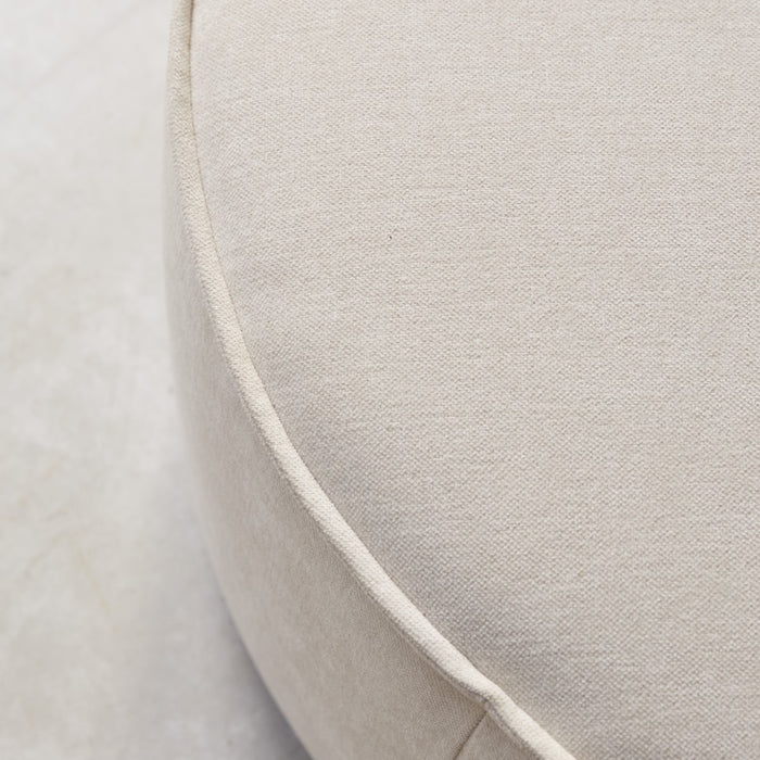 Tikamoon - Voetenbank in beige stof Dario, 1-zit