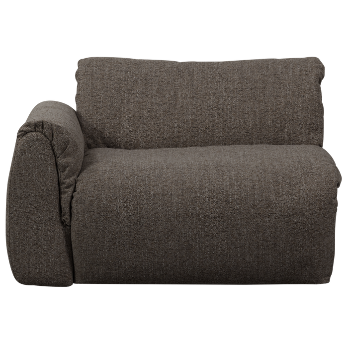 WOOOD Baggy 1-Zits Met Arm Links - Geweven Stof - Warmgrijs Melange -