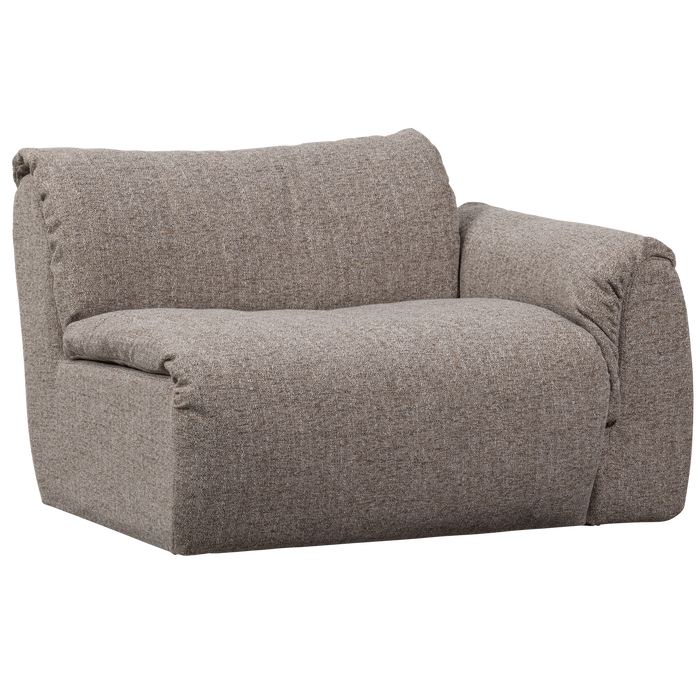 WOOOD Baggy 1-Zits Met Arm Rechts - Geweven Stof - Bruin Melange -