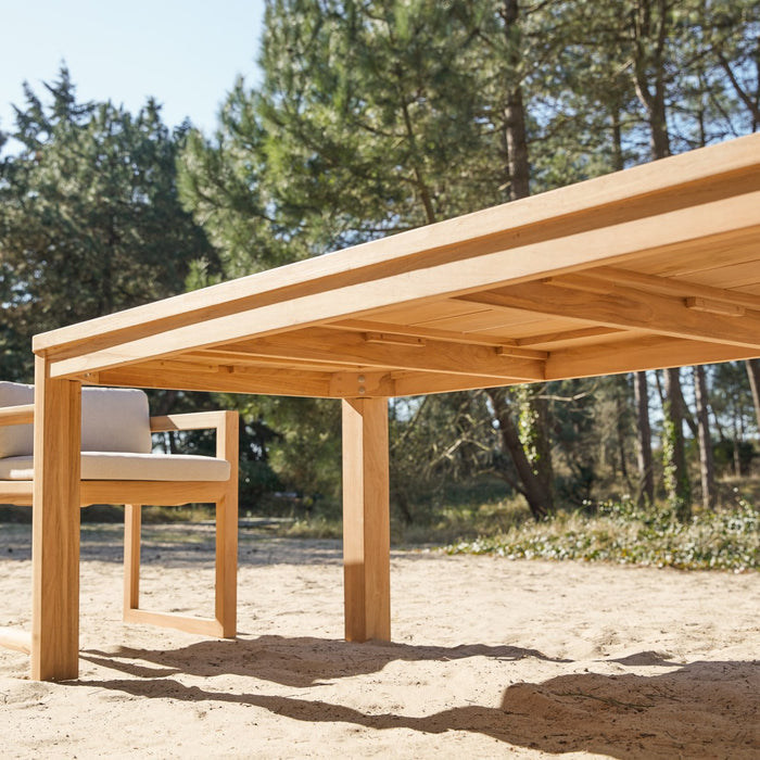 Tikamoon - Massief teakhouten tuintafel 205 Leon