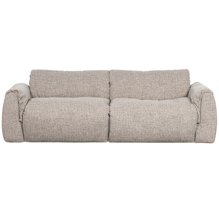 WOOOD Baggy 2-Zits Bank - Geweven Stof - Naturel Melange - 81x228x102