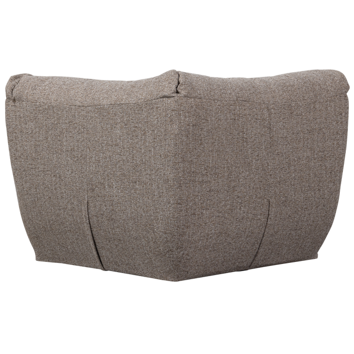 WOOOD Baggy Hoekelement - Geweven Stof - Bruin Melange - 81x96x96