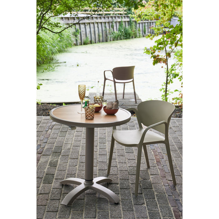 WOOOD Bent Tuinstoelen - Kunststof - Groen -Set van 2