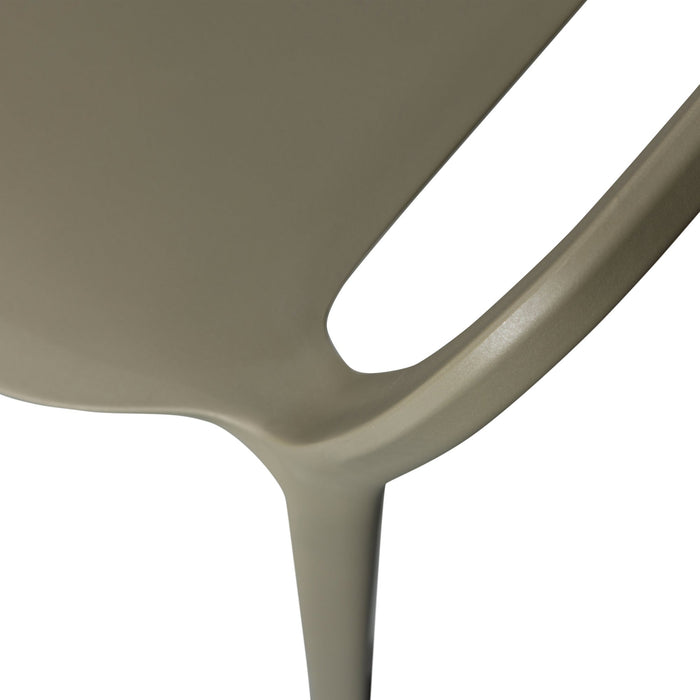 WOOOD Bent Tuinstoelen - Kunststof - Groen -Set van 2