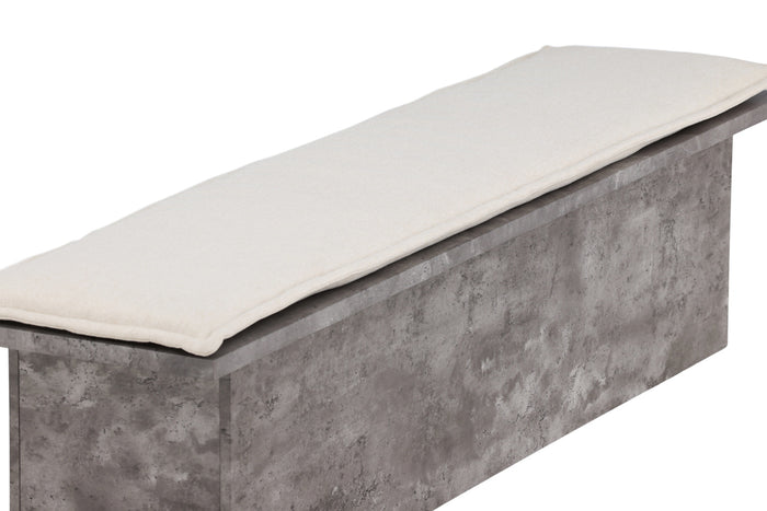 Fjôrd - Bankje Grijs met Off White Linnen - Kellogg