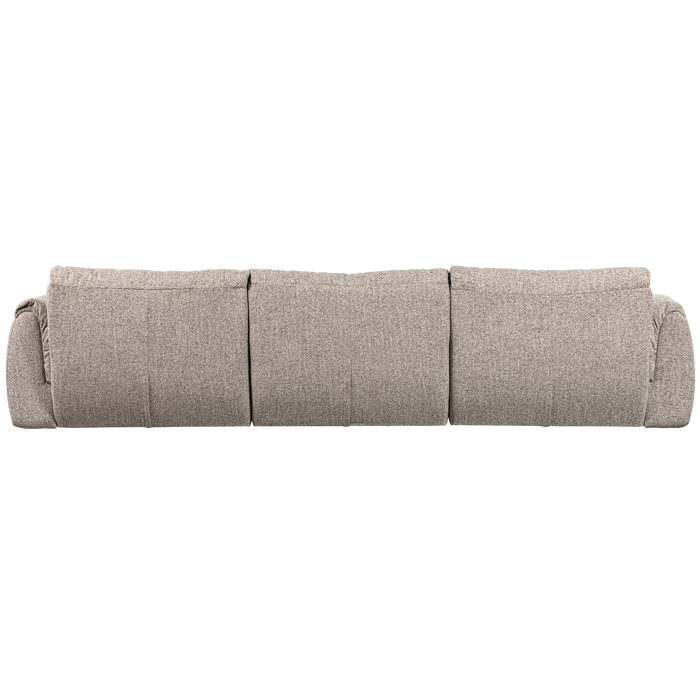 WOOOD Baggy 3-Zits Bank - Geweven Stof - Naturel Melange - 81x309x101