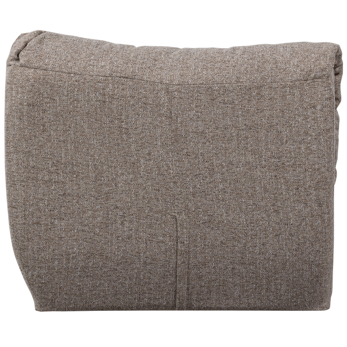 WOOOD Baggy Hoekelement - Geweven Stof - Bruin Melange - 81x96x96