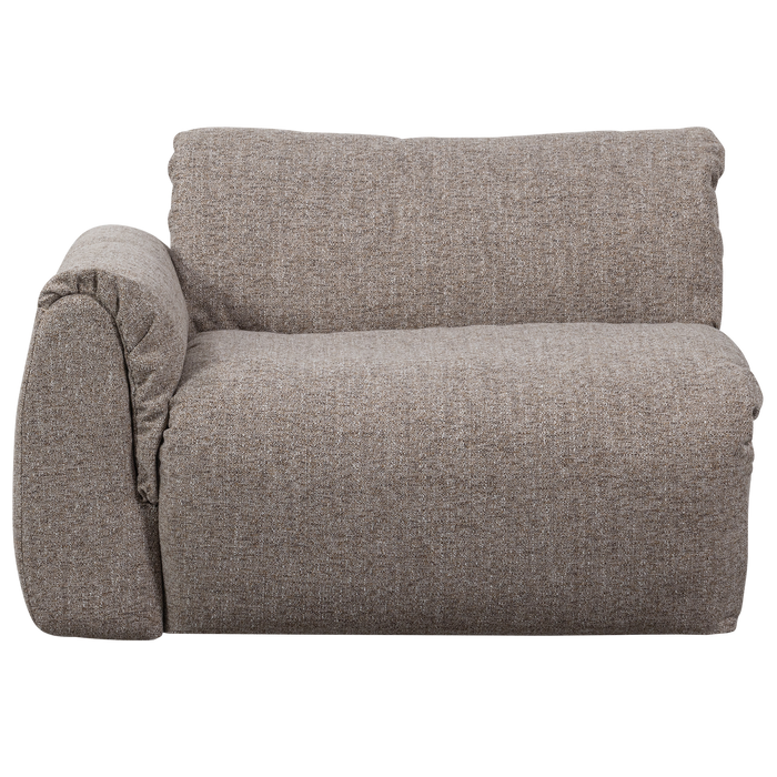 WOOOD Baggy 1-Zits Met Arm Links - Geweven Stof - Bruin Melange -