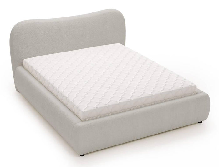 NADUVI Collection Lavelle bedframe bouclé met opbergvak 140 x 200 cm