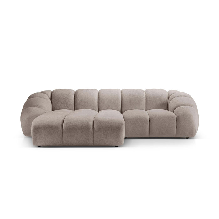 Micadoni Diana 3-zits Hoekbank met Chaise Longue Links - Beige