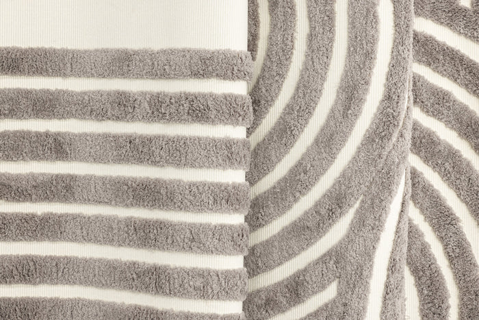 Fjôrd - Vloerkleed Grijs|Wit - 230x160cm - Nikita