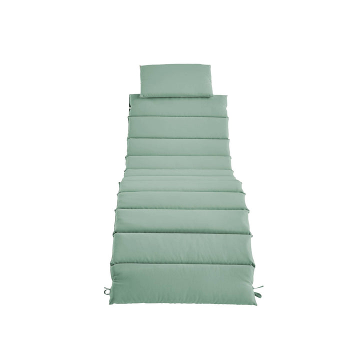 sweeek - Set van 2 acaciahouten ligstoelen