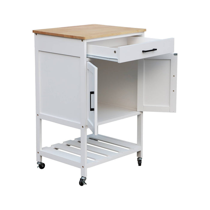 sweeek - Keukentrolley van rubberhout