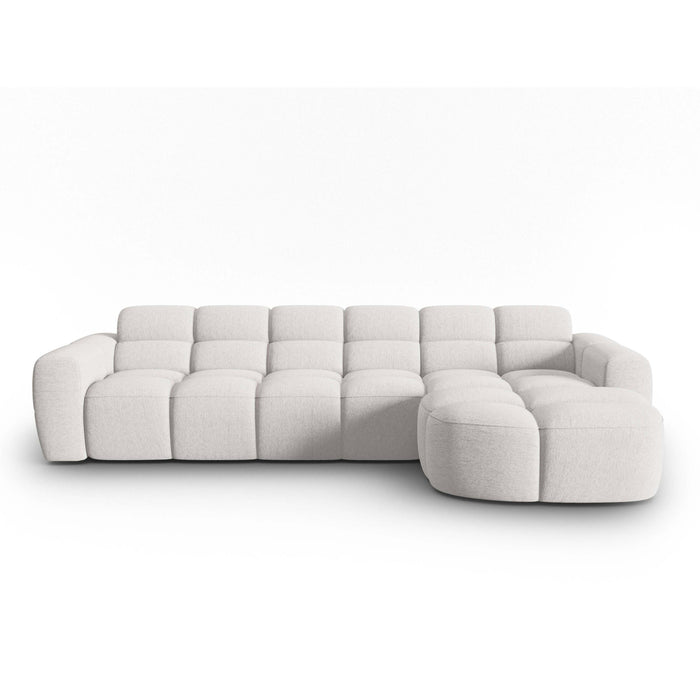 Micadoni Lisa Hoekbank met Chaise Longue Rechts - Lichtgrijs