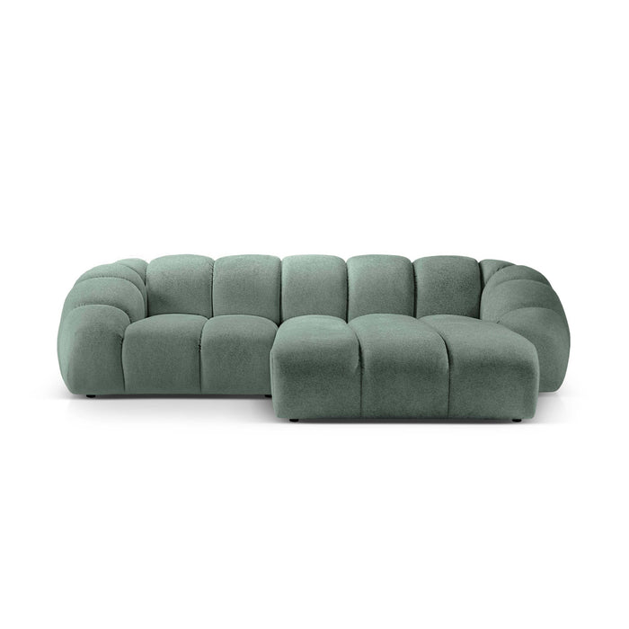 Micadoni Diana 3-zits Hoekbank met Chaise Longue Rechts - Mintgroen