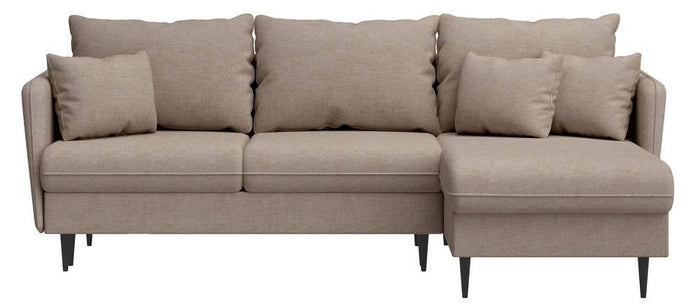 Selsey Design Sion hoekbank links|rechts chenille met slaapfunctie