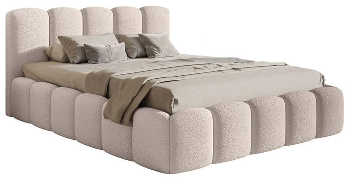 NADUVI Collection Bedframe Chloe II bouclé met opbergruimte 180 x 200