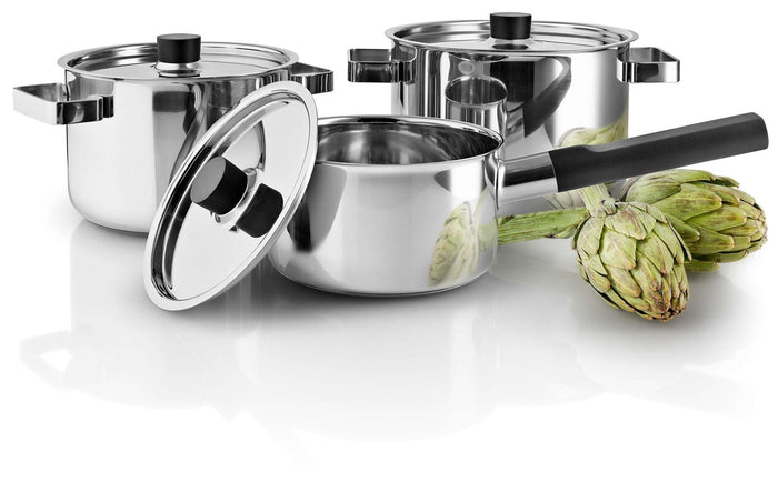 3 Delige Pannenset, RVS - Eva Solo | Nordic Kitchen