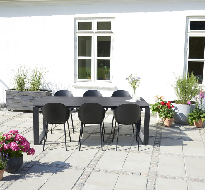 Lisomme Jens Tuintafel Zwart - 210 x 100 cm