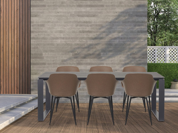 Lisomme Jens Tuintafel Zwart - 210 x 100 cm