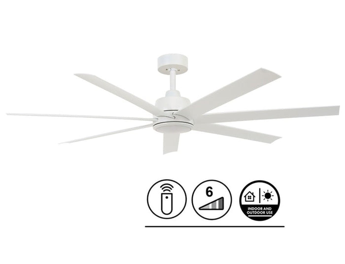 Lucci Air Plafondventilator Airfusion Atlanta Wit 12W Led Ø 142cm