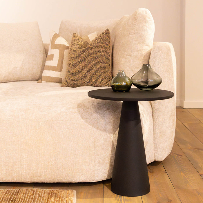 Atmooz Sioux - Bijzettafel 38 x 45 cm - Zwart - Rond - Metaal