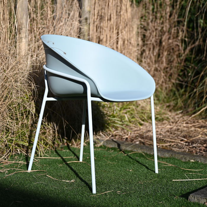 DS4U - Ella kunststof eetkamerstoel - lichtblauw