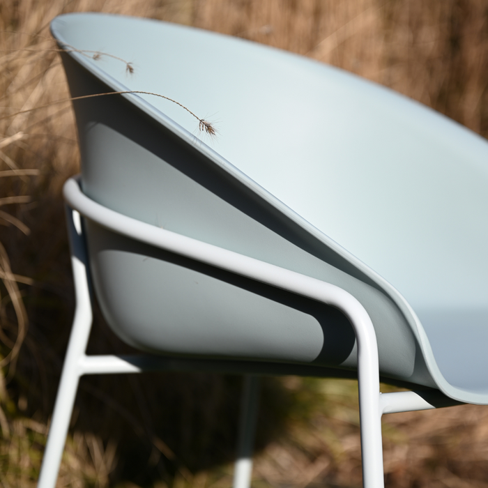 DS4U - Ella kunststof eetkamerstoel - lichtblauw