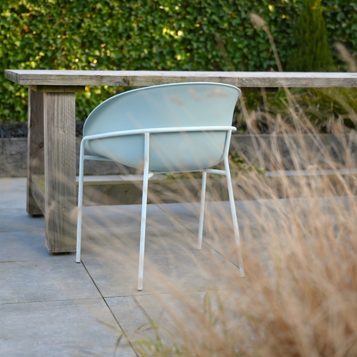 DS4U - Ella kunststof eetkamerstoel - lichtblauw