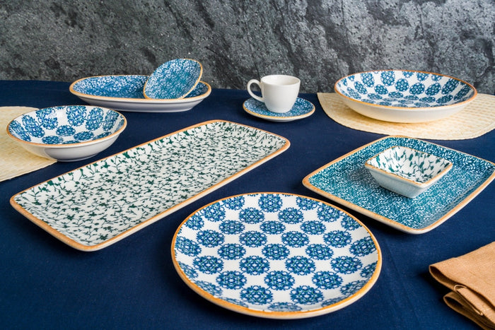 Bonna Serveerschaal - Calif - Porselein - 34x19 cm - set van 2