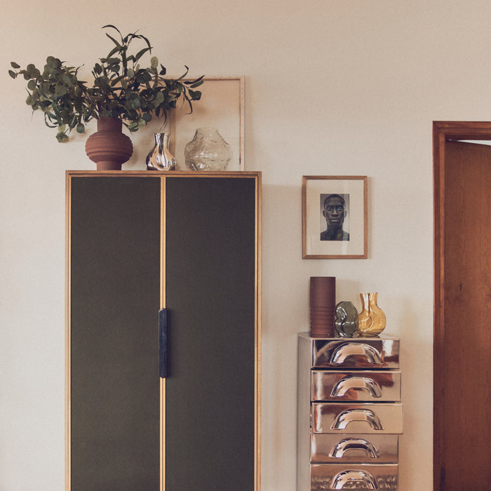 HKliving Chest Ladekast - 6 Lades - Chrome