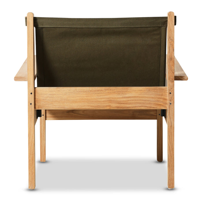HKliving Explorer Lounger - Army Green