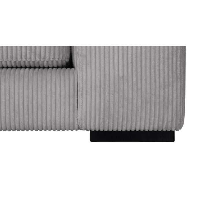by fonQ Snug 3-zits Hoekbank met Chaise Longue Links - Lichtgrijs