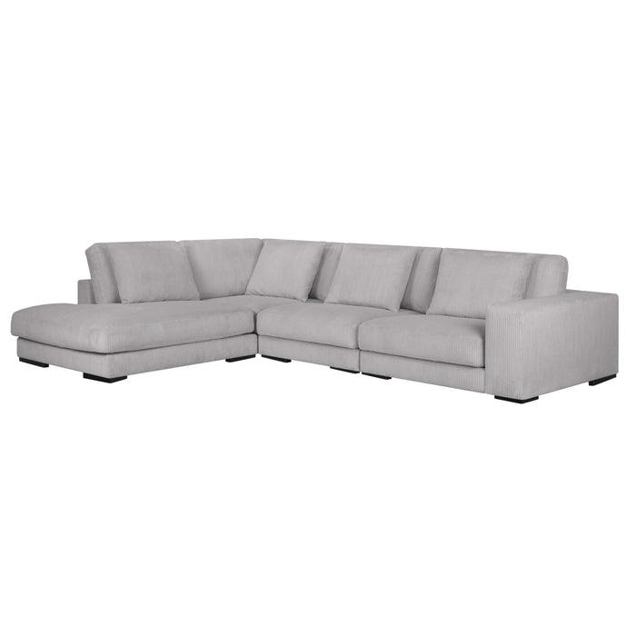 by fonQ Snug 4-zits Hoekbank met Chaise Longue Links - Lichtgrijs