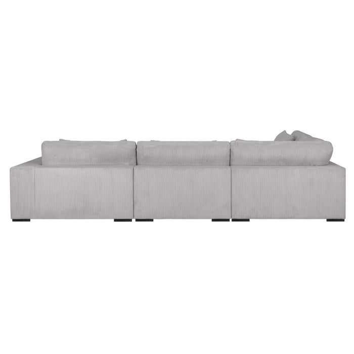 by fonQ Snug 4-zits Hoekbank met Chaise Longue Links - Lichtgrijs