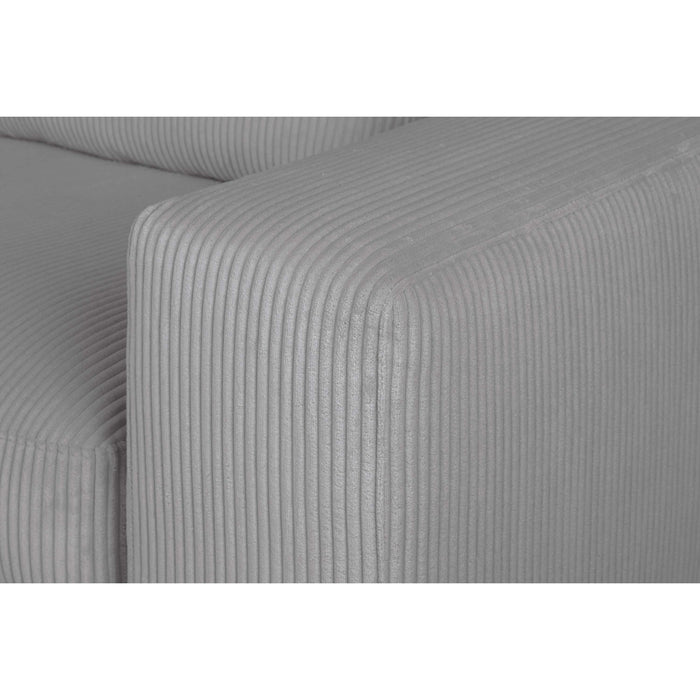 by fonQ Snug 4-zits Hoekbank met Chaise Longue Links - Lichtgrijs