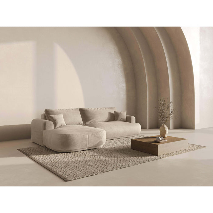 Micadoni Hoekslaapbank links met opbergvak Ella velvet