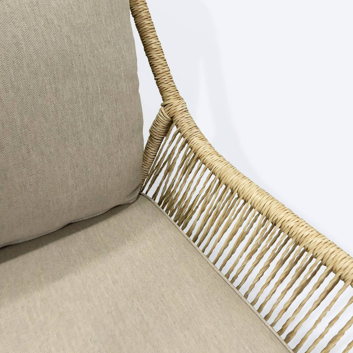 sweeek - Lage wicker loungeset 4 plaatsen - Kuta