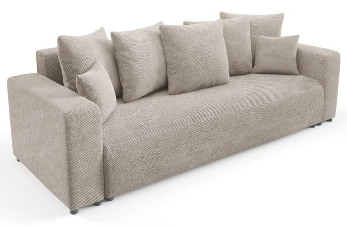 NADUVI Collection Slaapbank Laurel chenille met opbergruimte