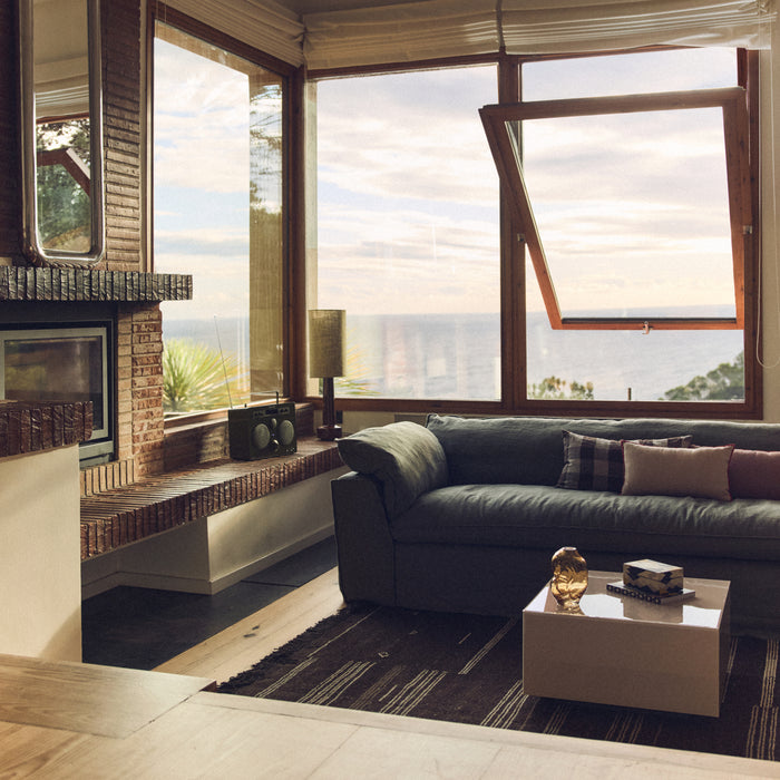 HKliving Nomad 3-zitsbank - Linnen - Army Green