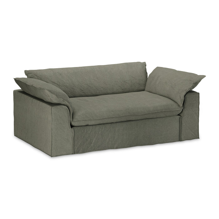 HKliving Nomad 2-zitsbank - Linnen - Army Green