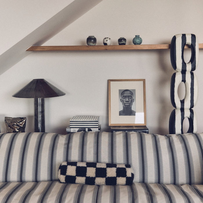 HKliving Nomad 3-zitsbank - Rocco - Chalkstripe