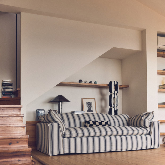 HKliving Nomad 2-zitsbank - Rocco - Chalkstripe