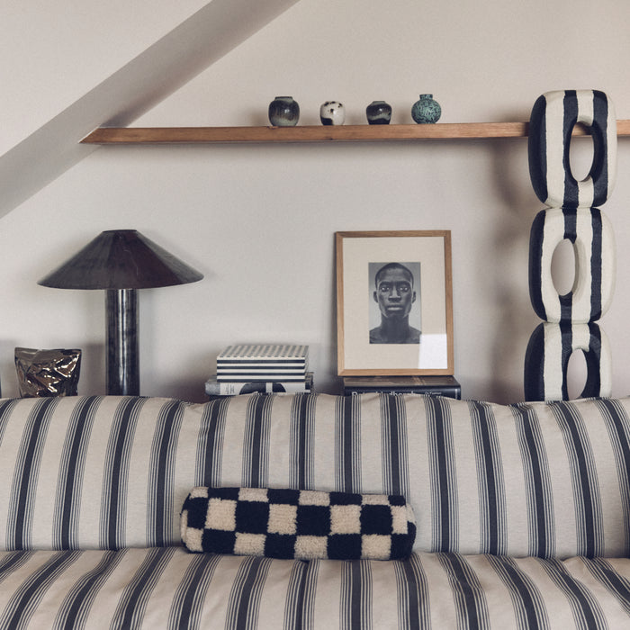 HKliving Nomad 2-zitsbank - Rocco - Chalkstripe