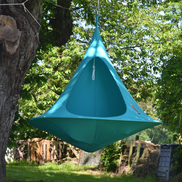 Cacoon Double Hangstoel - Turquoise