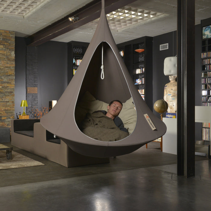 Cacoon Single Hangstoel - Taupe