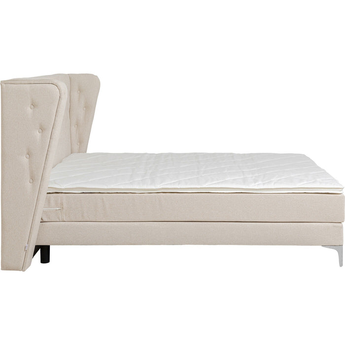 Bed Boxspring Benito Moon creme Kare Design