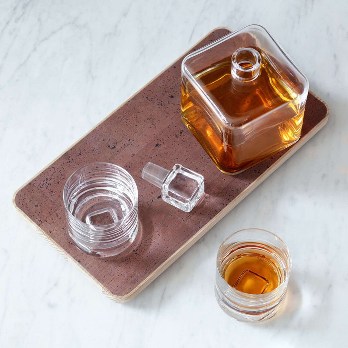 L.S.A. - Cask Whisky Connoisseur Set met Dienblad Set van 3 Stuks