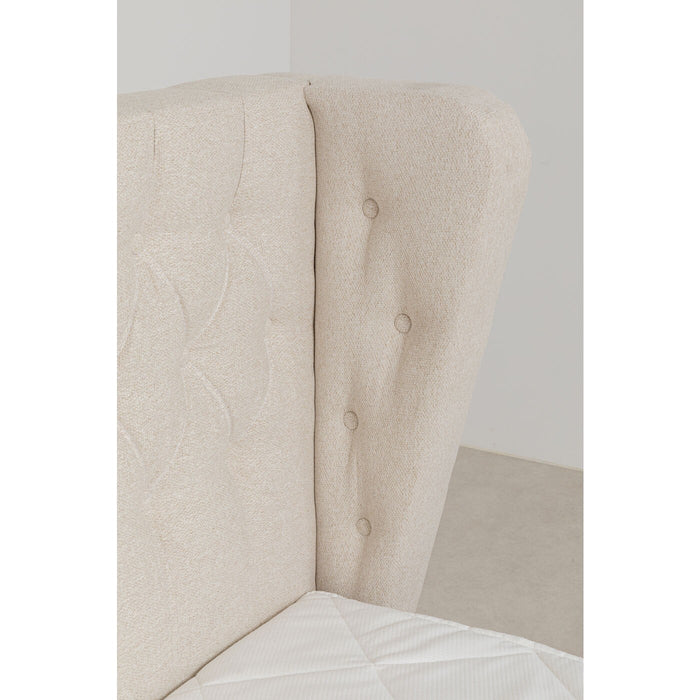 Bed Boxspring Benito Moon creme Kare Design